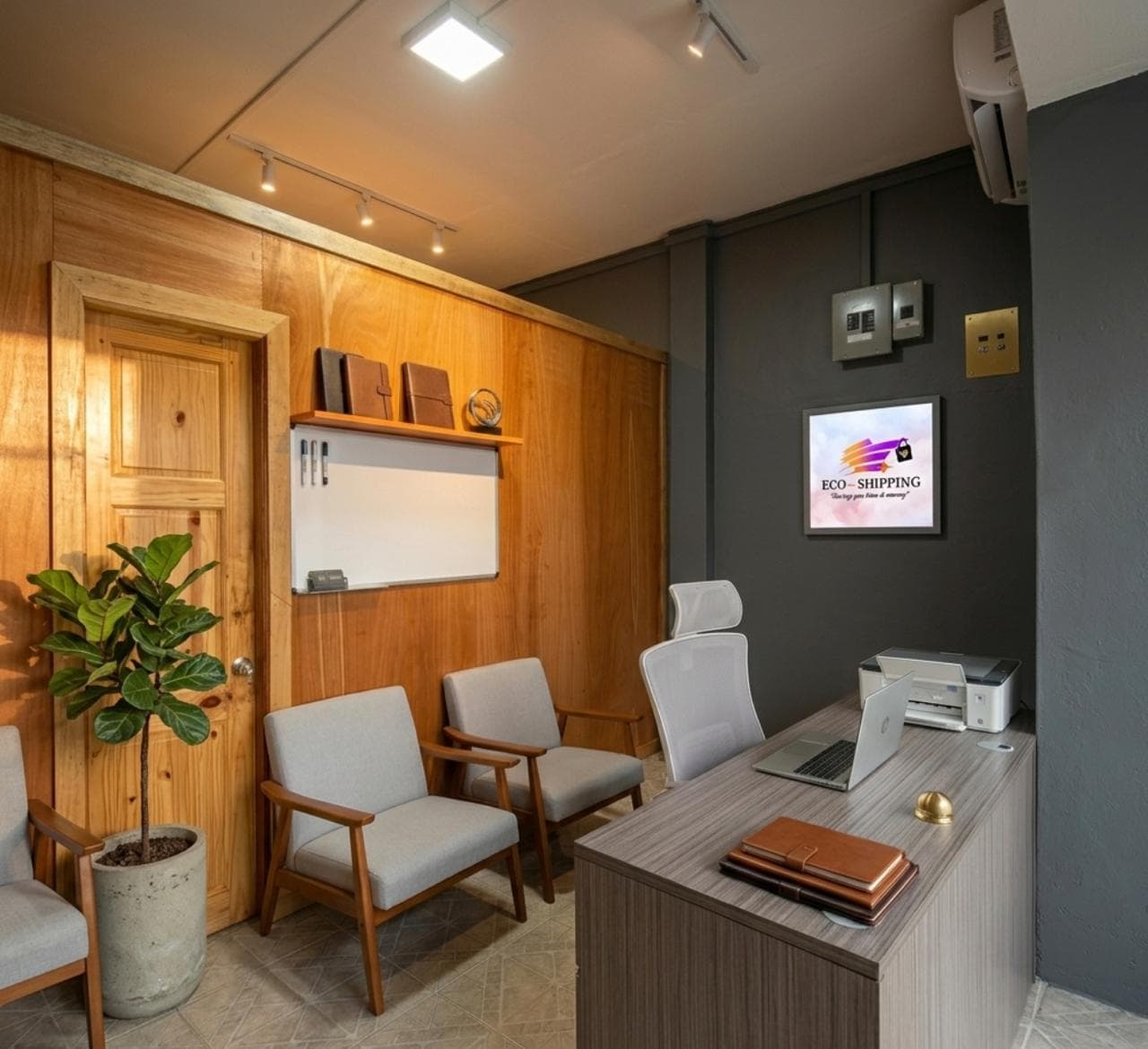 Inside an Eco Shipping office